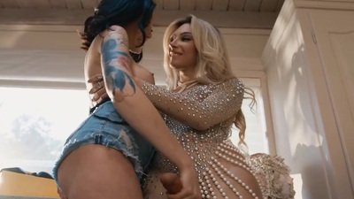 Theres a busty tgirl... HotMovs big cock big tits
